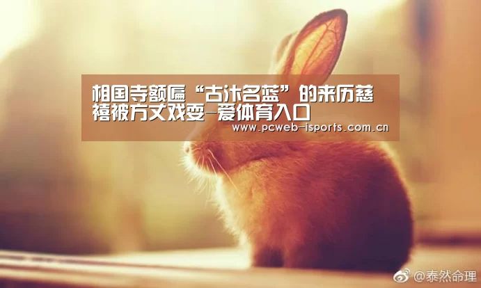 相国寺额匾“古汴名蓝”的来历慈禧被方丈戏耍-爱体育入口(图1) 爱体育